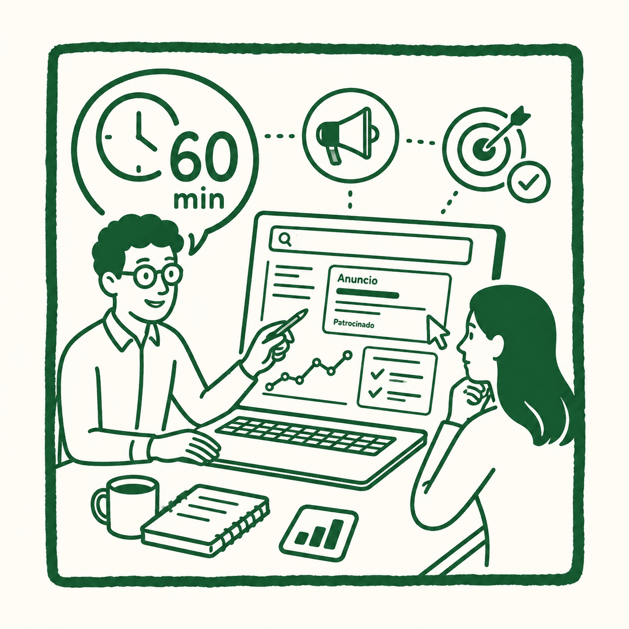 Clases personalizadas de Google ads 1:1 (1 hora)