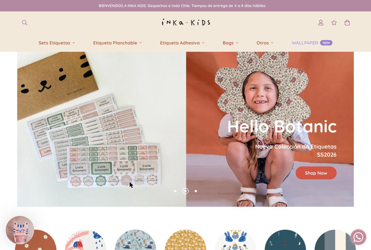 Sitio web Inka Kids, diseñado por La Ola Studio
