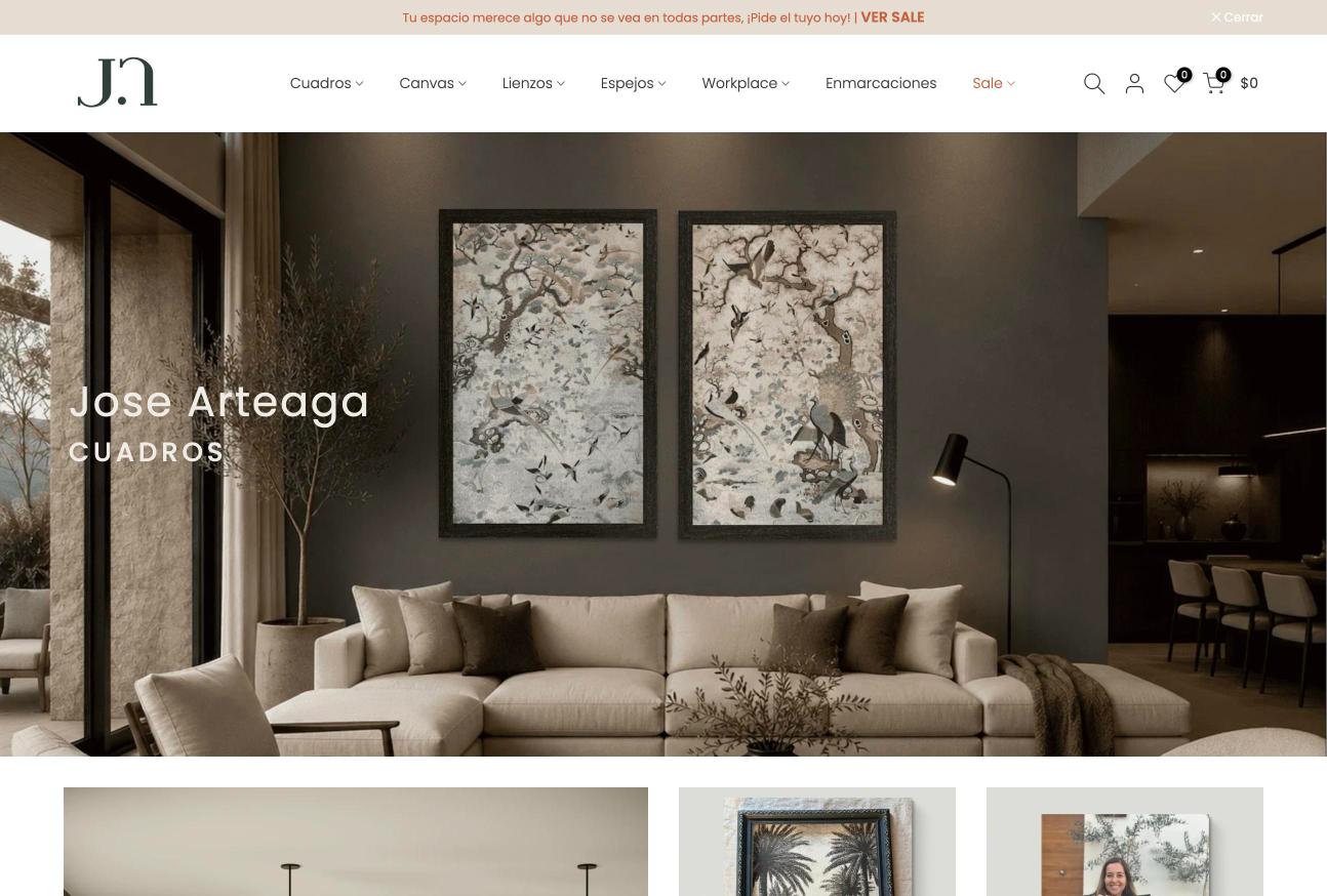 Sitio web Jose Arteaga Cuadros, diseñado por La Ola Studio