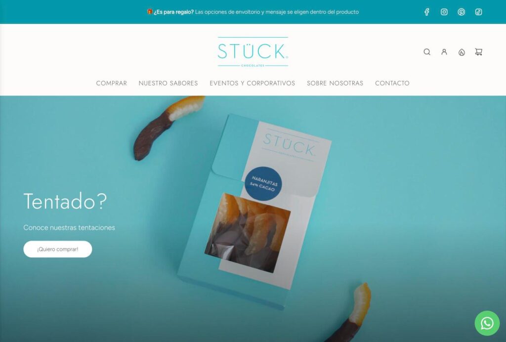 Sitio de Stück Chocolates